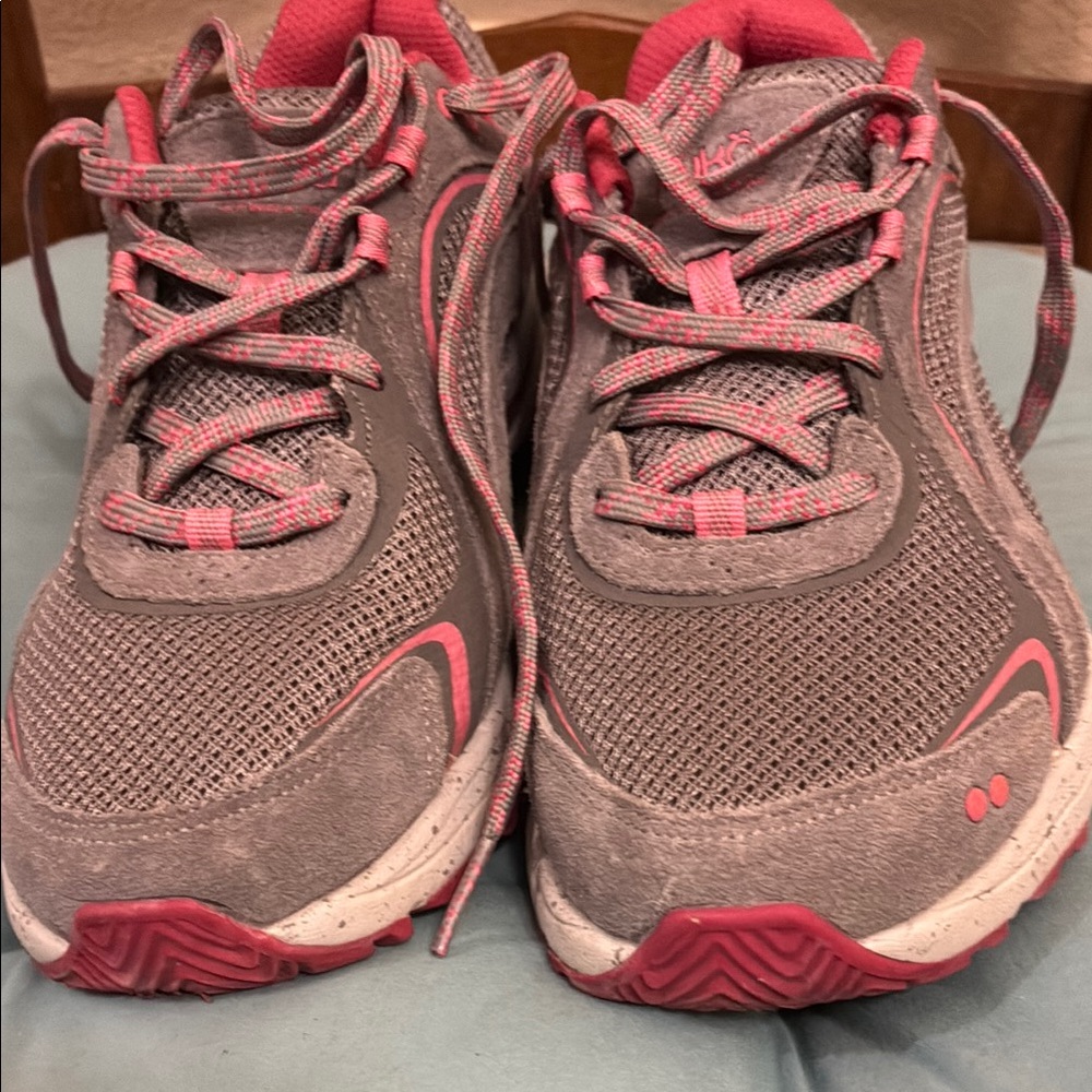 Ryka Pink and Gray Walking Shoes 7W